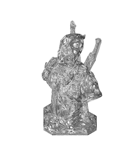 Deadpool Wireframe and Voronic Remix  3d model