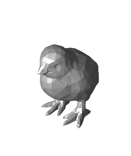 Low Poly Chick 3d model
