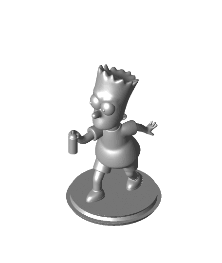 Punk Bart Simpson 3d model