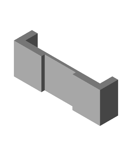 Customizable Baby Gate Support by cfinke full viewable 3d model
