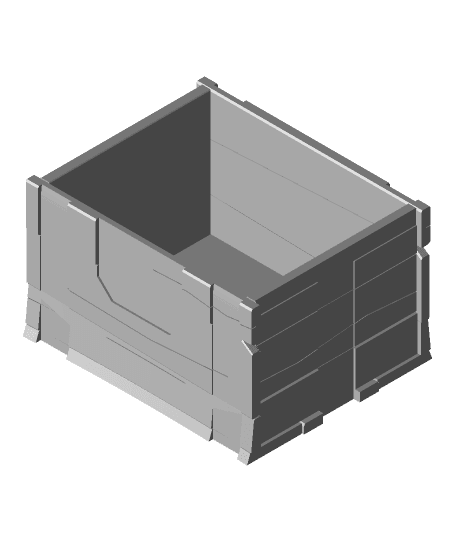 Fortnite Loot Chest - Scaled up for Ender 5 plus by TheMessyEngineer full viewable 3d model