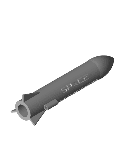 1/2 A model rocket 3d model
