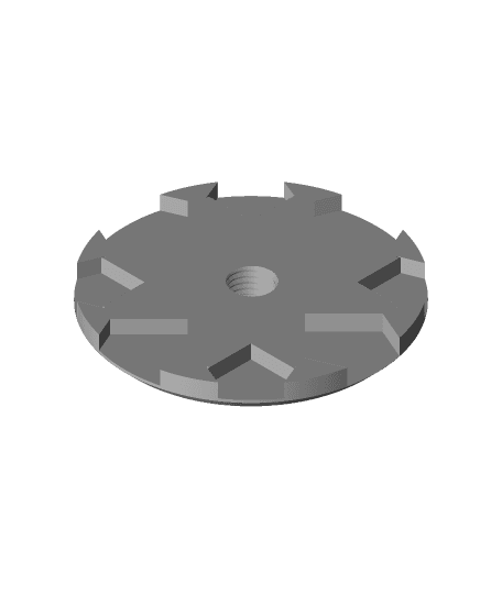 hubBottomWithHole.stl by justbennett full viewable 3d model
