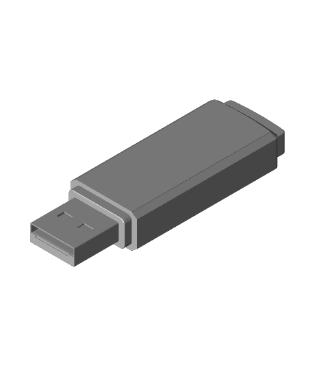 Micro Center 32gb USB Flash Drive by Make2Entertain full viewable 3d model