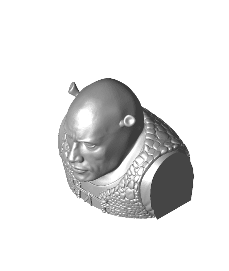 Shrock (Shred + The Rock Mashup) 3d model