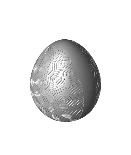 Trippy Hex Egg Container 3d model