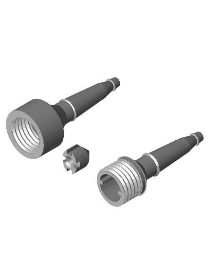 Check valve for 1/4 inch outer diameter tube 3d model