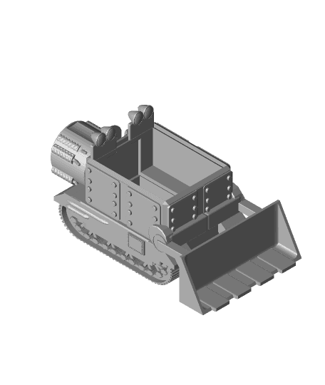 FHW: Jet powered mining car (grot army) 3d model
