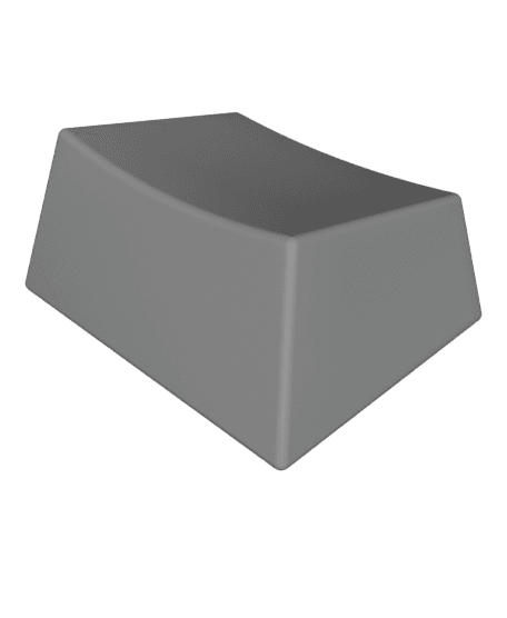KeyCaps MX Compatible Switches TKL Ergonomic Blank - KCMXOSEB 3d model