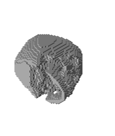 minecraft skull 3d model