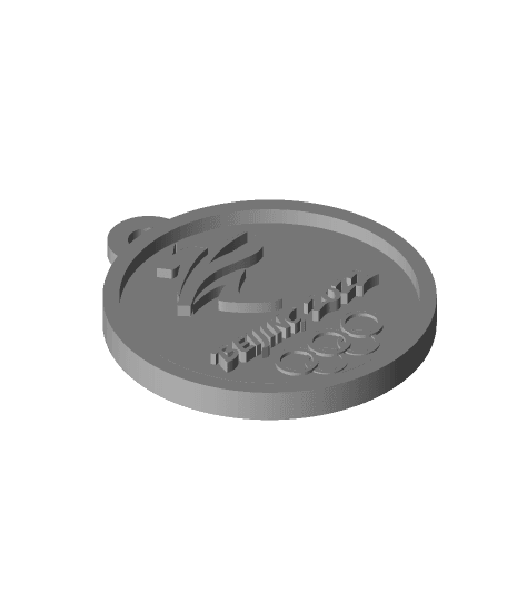 2022 Winter Olympics Logos & Medallions 3d model