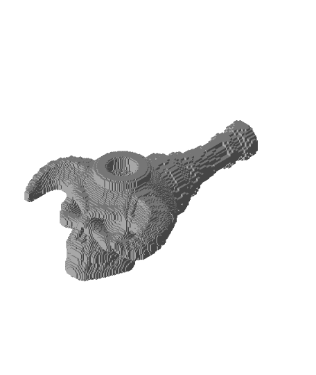 Voxel Demon Skull Pipe   3d model
