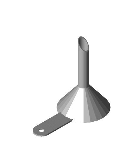 3D Designed Cooking Funnel . 3d model