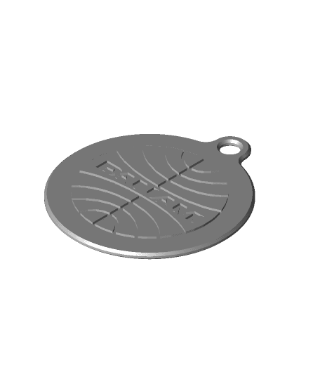 Pan Am keychain Circle by ToTheMoon full viewable 3d model