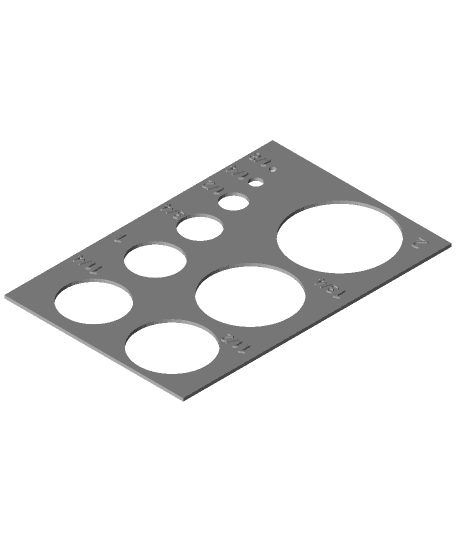 Circle and Square Drawing Template 3d model