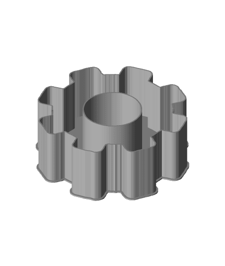 Gear Wheel (model 2), nestable box (v1) 3d model