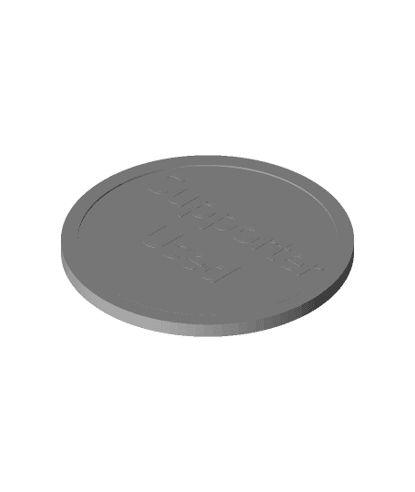 Pokemon TCG Supporter Coin 3d model