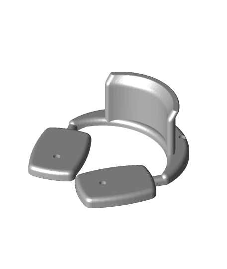 Headphone shaped Headphone Holder Speaker Cover - #3DPNSpeakerCover by kasperdekruiff full viewable 3d model