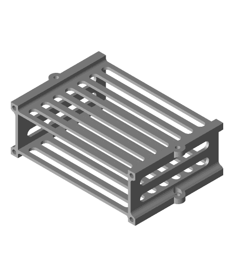 Stackable cage(s) for desk electronics 3d model