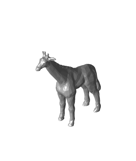 Low Poly Giraffe 3d model