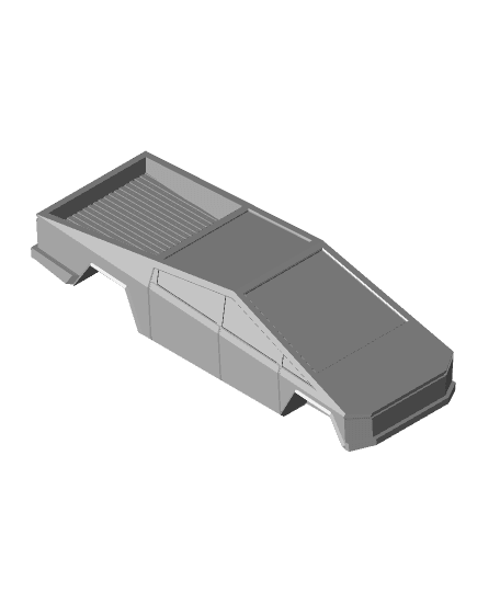 1/64 Cybertruck Body (No Wheels) 3d model