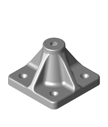 Third Arm Clamp Surface Mount 3d model