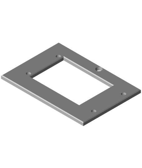 East3D Gecko Low-Profile Front Panel Screen Bezel 3d model