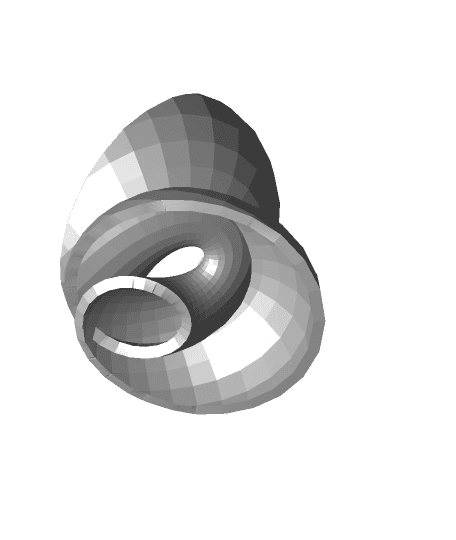Nautilus Ear Necklace - Minimal Surface #11 3d model