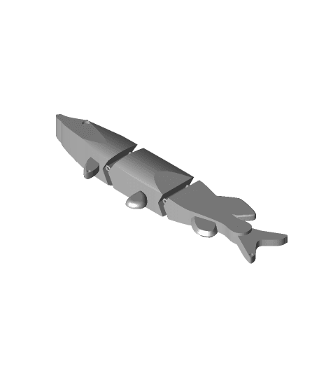 pike 3-piece swimbait by jkeatz full viewable 3d model