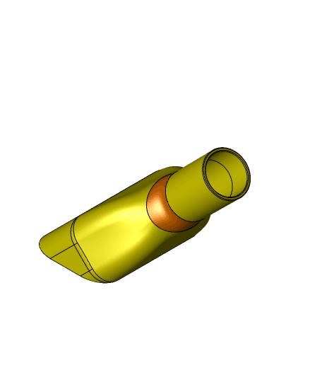 vacuum cleaner tube end V2.stp 3d model