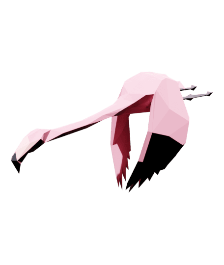 Flying_Flamingo_Animated.glb 3d model