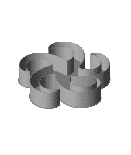 Spiral Star, nestable box (v2) 3d model