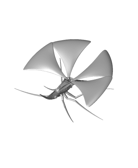 Wasp Ship Spelljammer Miniature from DnD 3d model