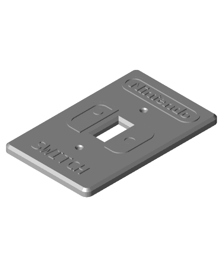Nintendo Switch Plate 3d model