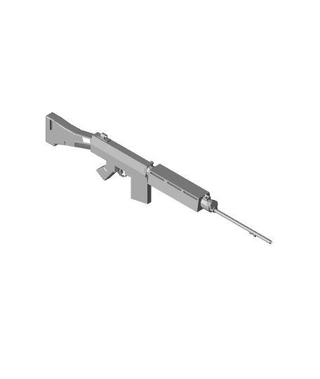 FN FAL.stl by longleovo2009 full viewable 3d model