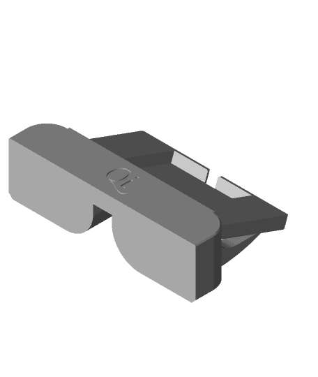 Horizontal Phone Stand with Qi charging 3d model