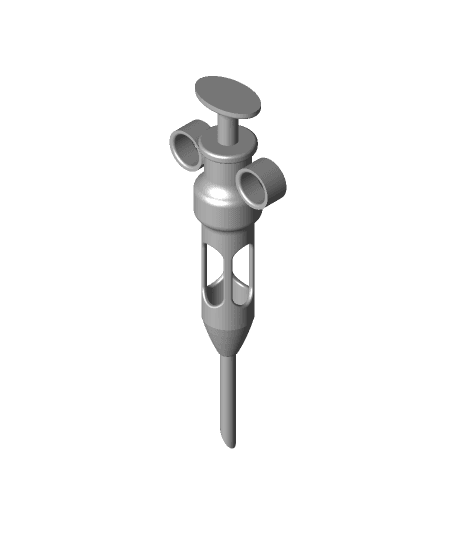 Plauge Doctors Syringe by midknightgiant full viewable 3d model