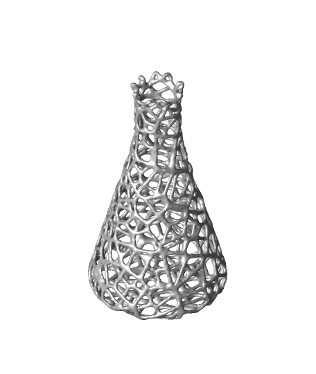 Hollow Voronoi Erlenmeyer Flask Beaker 3d model