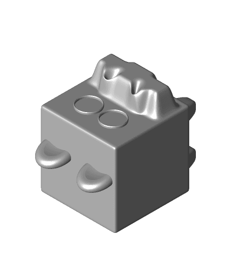 Cube Hippo 3d model