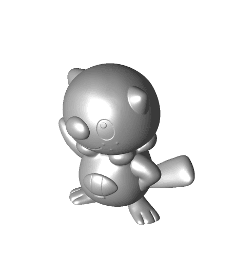 Oshawott(Pokémon) 3d model