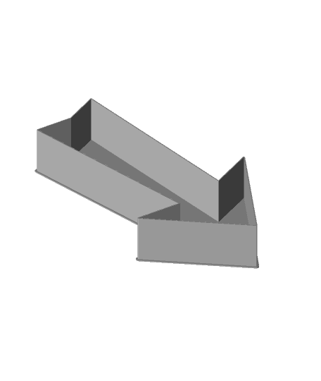 HEAVY TRIANGLE-HEADED RIGHTWARDS ARROW, nestable box (v1) 3d model