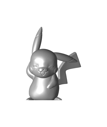 Pikachu - Pokemon - Fan Art by printedobsession full viewable 3d model