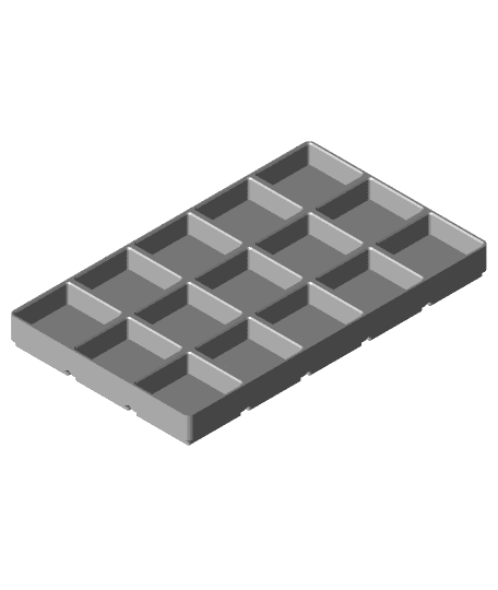 Gridfinity Modified 3x5x20 by yellow.bad.boy full viewable 3d model