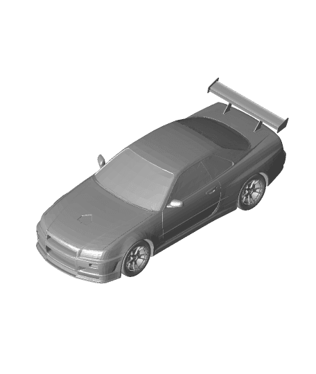 Nissan Skyline GTR (R34) by krisz0422 full viewable 3d model
