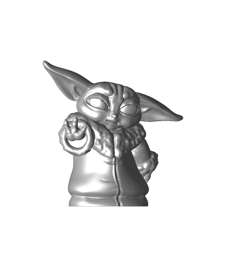 Baby Yoda - Force Push - The Mandalorian 3d model