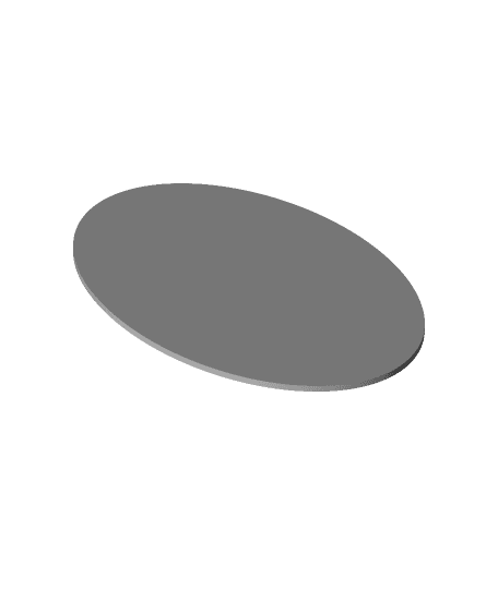 Blank Oval Faceplate.stl 3d model