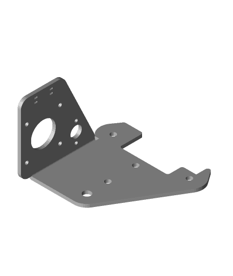 Extruder bracket (Modified) 3d model