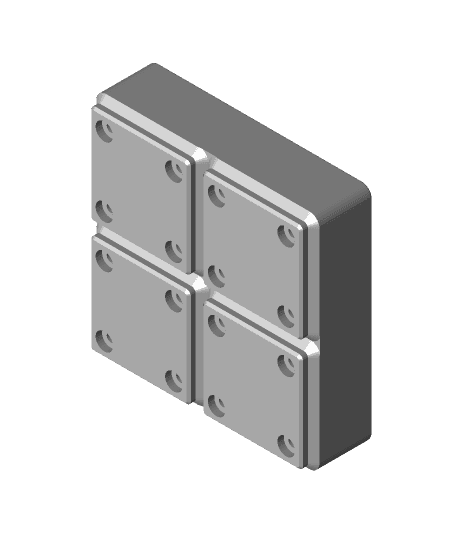 Gridfinity - 1-2-3 Block Holder 3d model