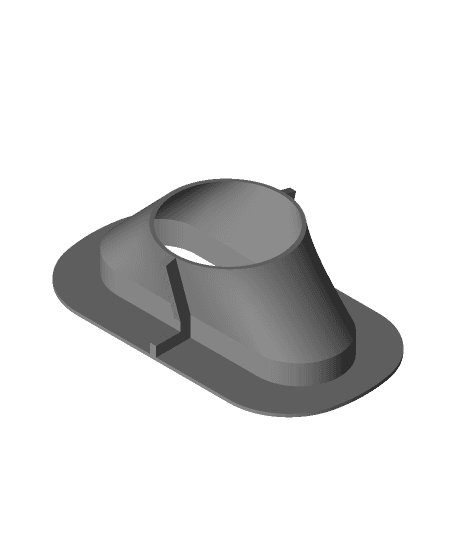 oval rosette for portable air conditioning.obj 3d model