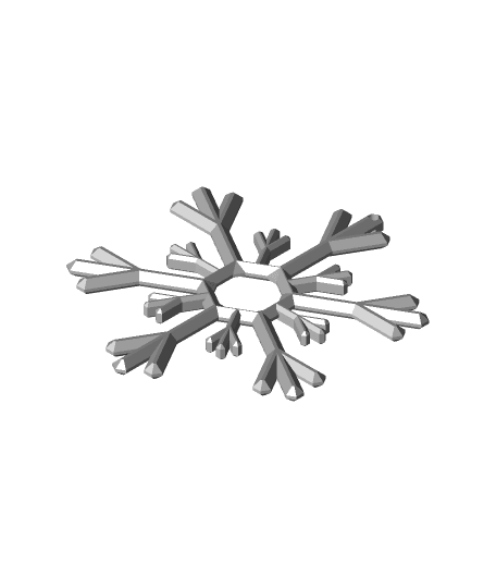 #Gift | #7Days - #Day7 | #PDO | Snowflake Ornament | NoahMillerDesign 3d model